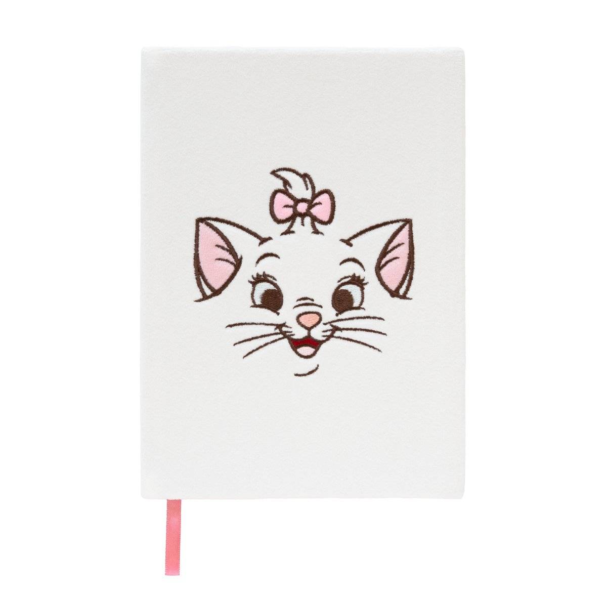 Disney notizbuch - premium - plüsch-einband - bonjour marie unisex notebook - wit - standard-0