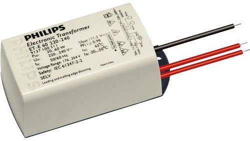 Philips ET-E60 Halogeen Transformator - 20-60W - 12V - Dimbaar - Wit-0