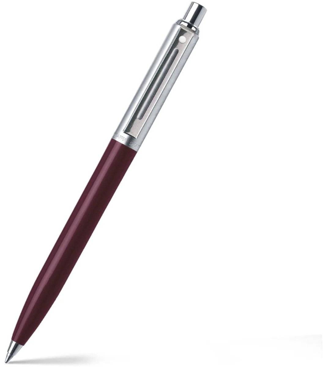 Sheaffer balpen sentinel 321 - burgundy brushed chrome chrome plated 00740401772510074040177251-0