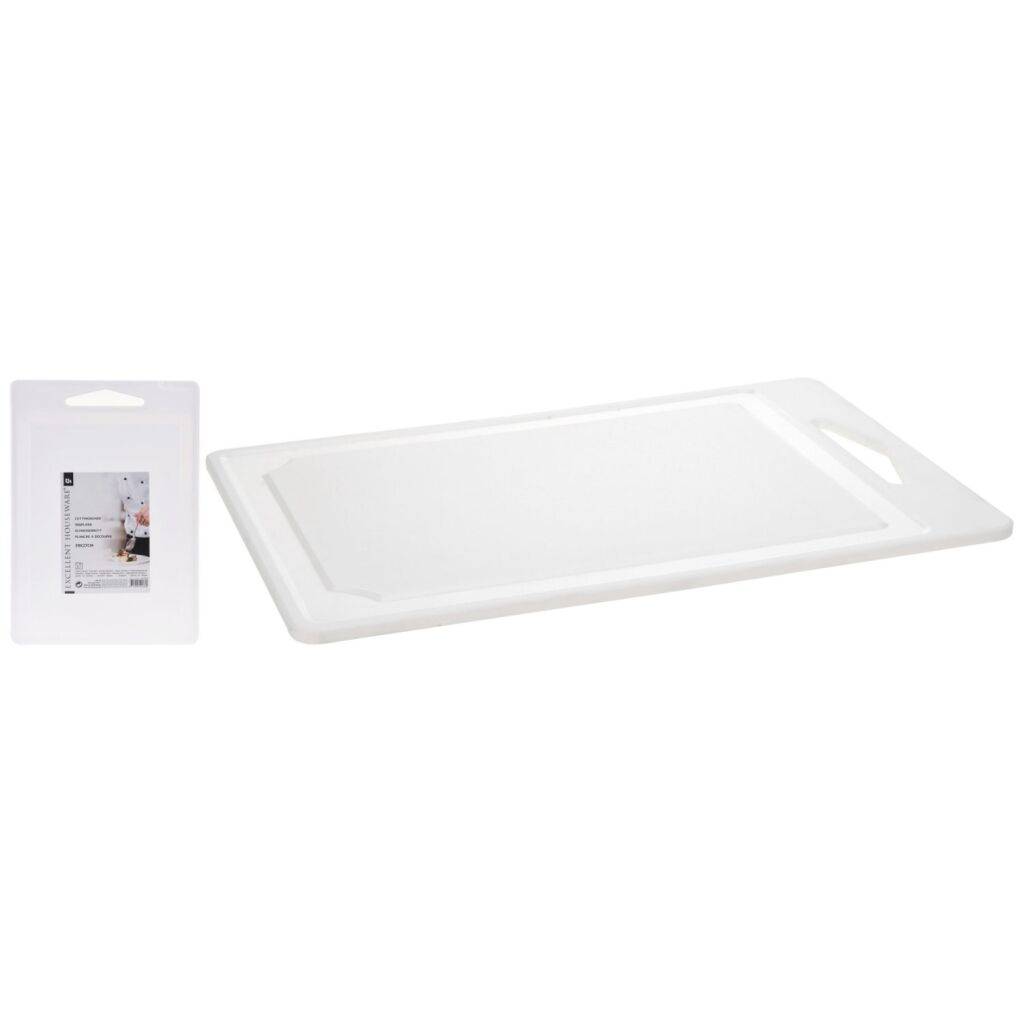 Excellent Houseware Snijplank 39x27 cm Wit/Kunststof-0