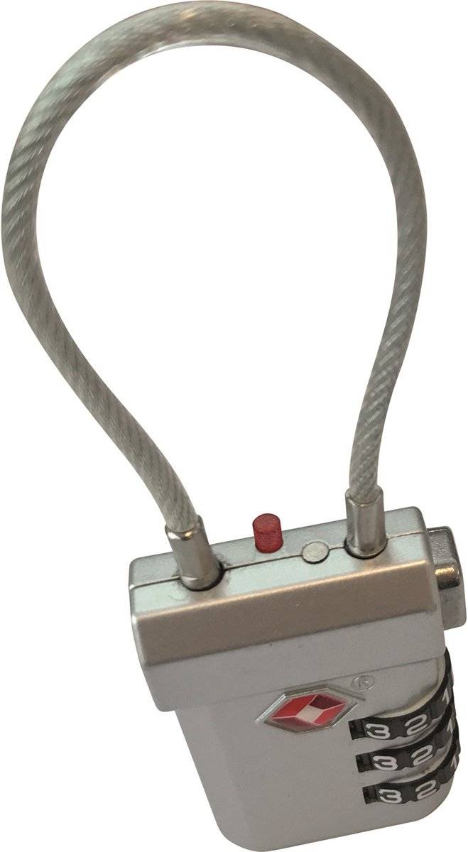 Travelsafe - tsa kabelslot - grijs 87123180145198712318014519-0