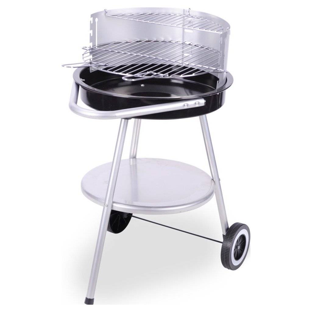 BBQ Barbecue 47x77 cm Zwart/RVS-0