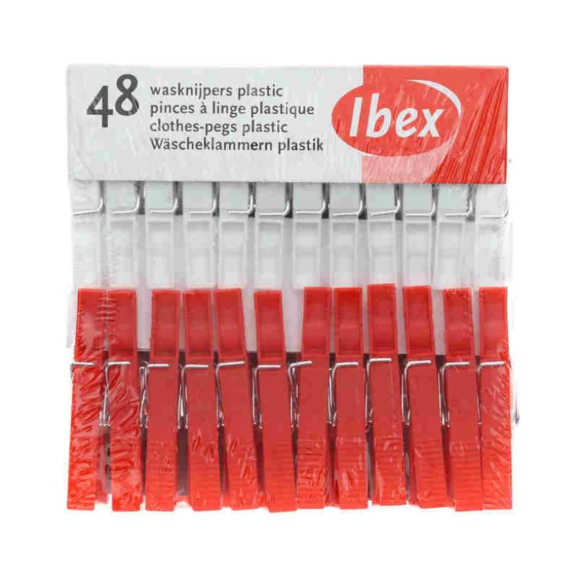 Sorbo ibex wasknijpers 48 stuks plastic 87105777570318710577757031-0