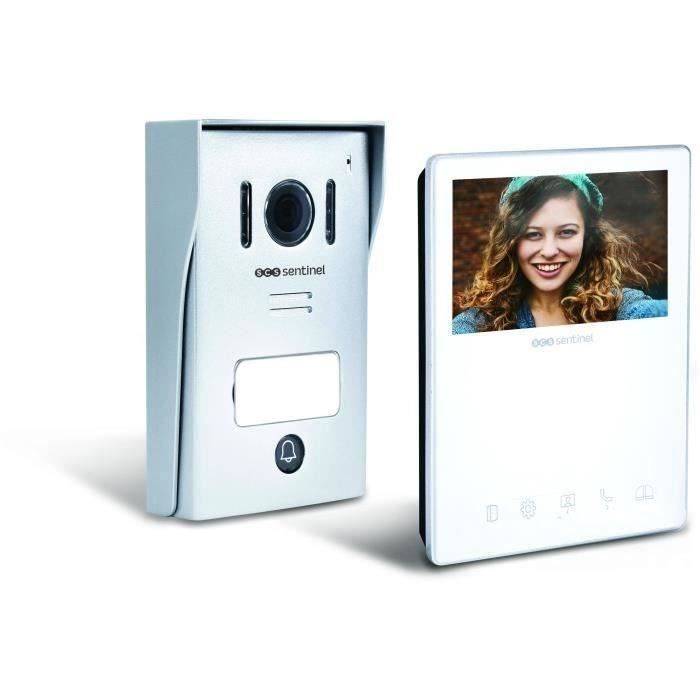 SCS SENTINEL Bedrade Video Intercom - 4,3" Scherm - Wit-0
