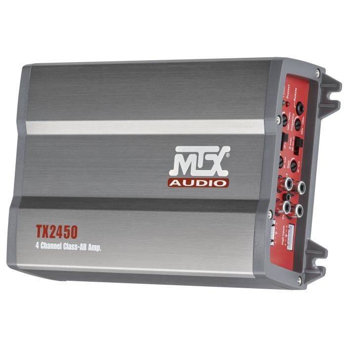 MTX AUDIO 4-Kanaals Versterker - Class-AB 4x50W RMS - Variabele Actieve Crossover 4x75Wrms-1