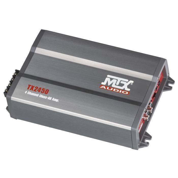 MTX AUDIO 4-Kanaals Versterker - Class-AB 4x50W RMS - Variabele Actieve Crossover 4x75Wrms-0