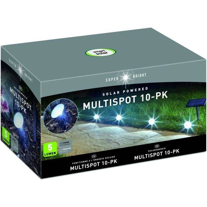 SMARDTV Zonne String Lights - Multi-spots 5 L - 10 Lampjes - Koel Wit - 5 Lumen-1