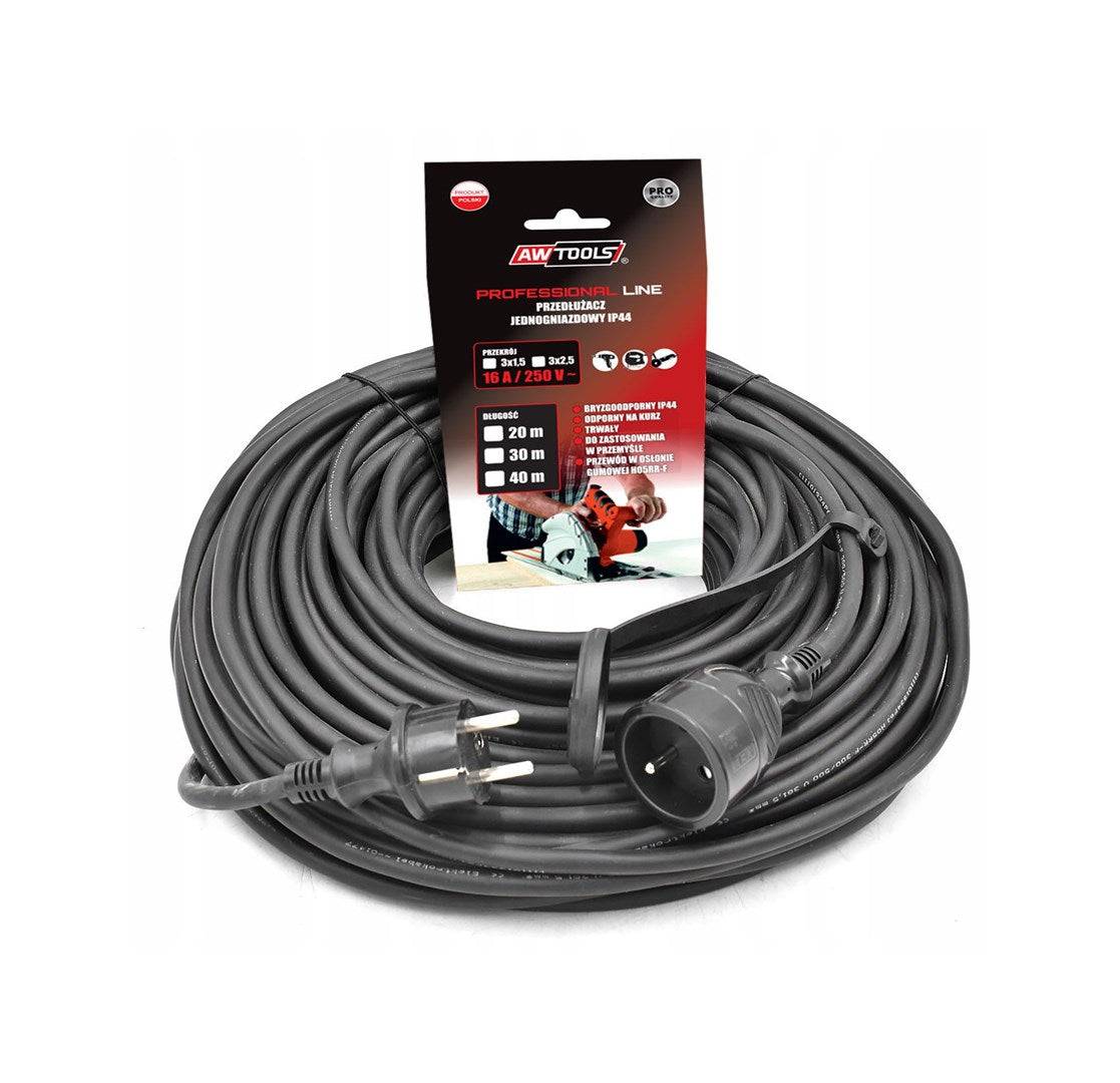 AWTOOLS Verlengkabel 30 m 3x1.5 mm IP44 260x300x90 mm AW70240-0