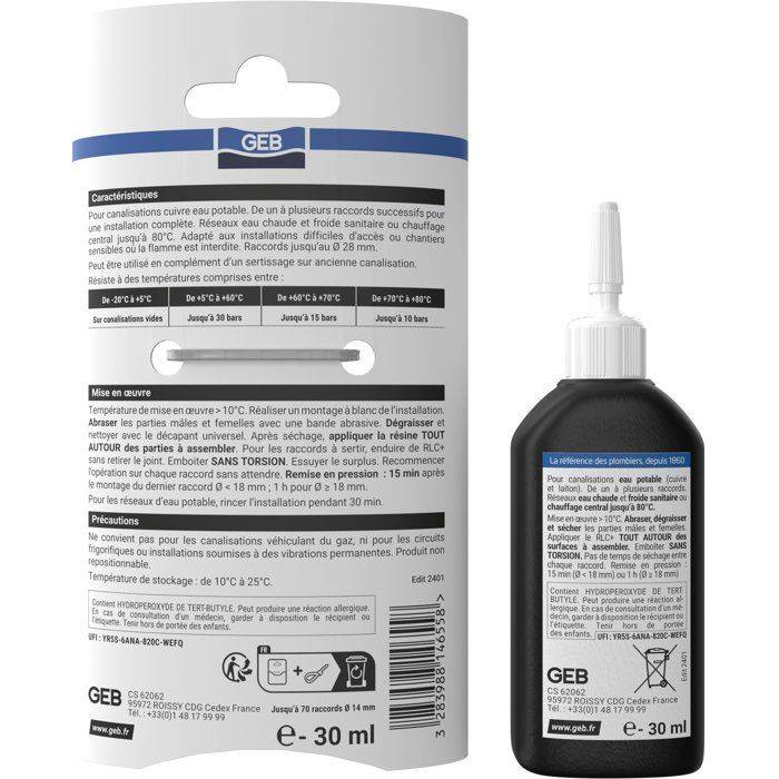 GEB RLC + Hars voor Messing en Koper Verbindingen - 30 ml-2