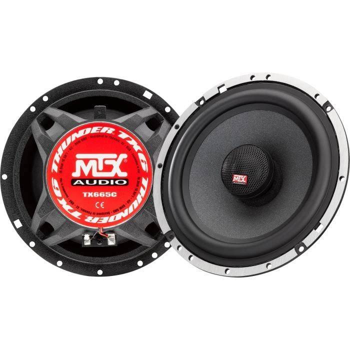 MTX TX665C 6,5" 2-Weg Coaxiale Autospeakers, 90W RMS, 4 Aluminium Drivers-0