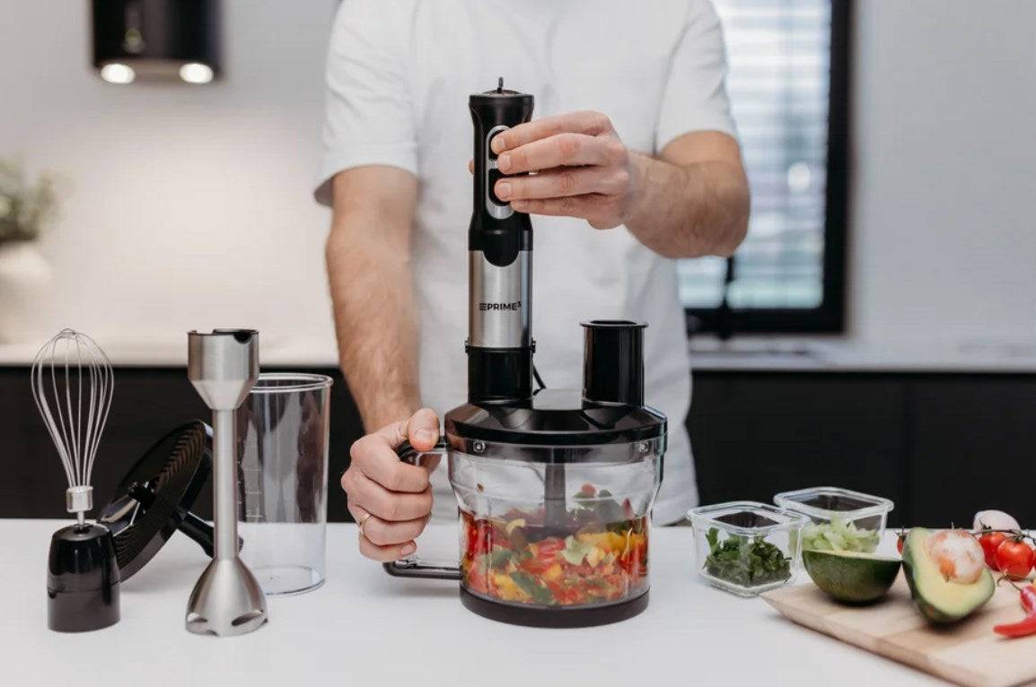 PRIME3 Handblender 1200W Ergonomisch Zwart/Zilver SHB71-0