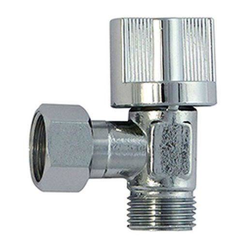 ROUSSEAU Hoekstopkraan - 3/8" Mannelijk/Vrouwelijk - Verchroomd Messing-0