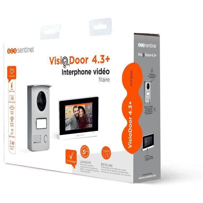 SCS SENTINEL VisioDoor 4.3+ Bedrade Video Intercom - 4,3" Touchscreen - Nachtzicht-3