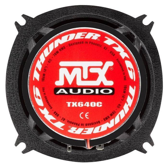 MTX AUDIO 2-weg 10 cm 70W RMS Coaxiale Speakers 70Wrms-3