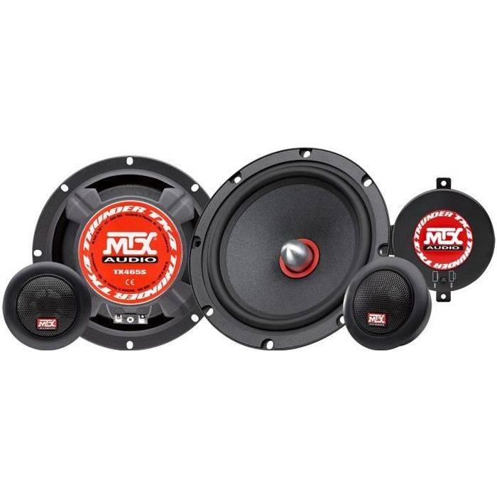MTX TX465S 2-Wege Auto Luidsprekerset 16,5 cm 80W RMS 4 Neodymium Tweeters-0