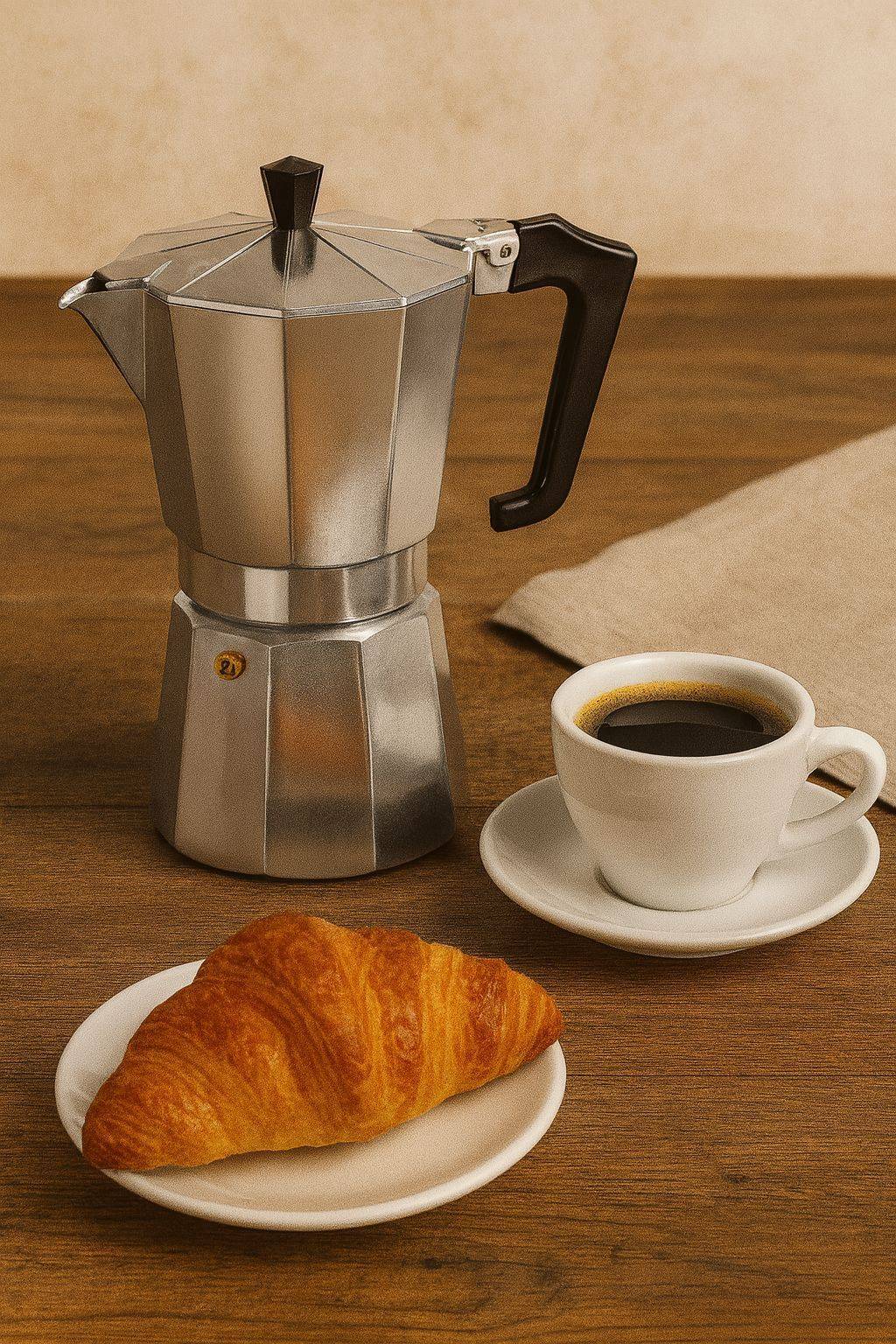 PEZZETTI Italiaanse Koffiemaker - ITALEXPRESS - Aluminium - 9 Kopjes - RVS-0