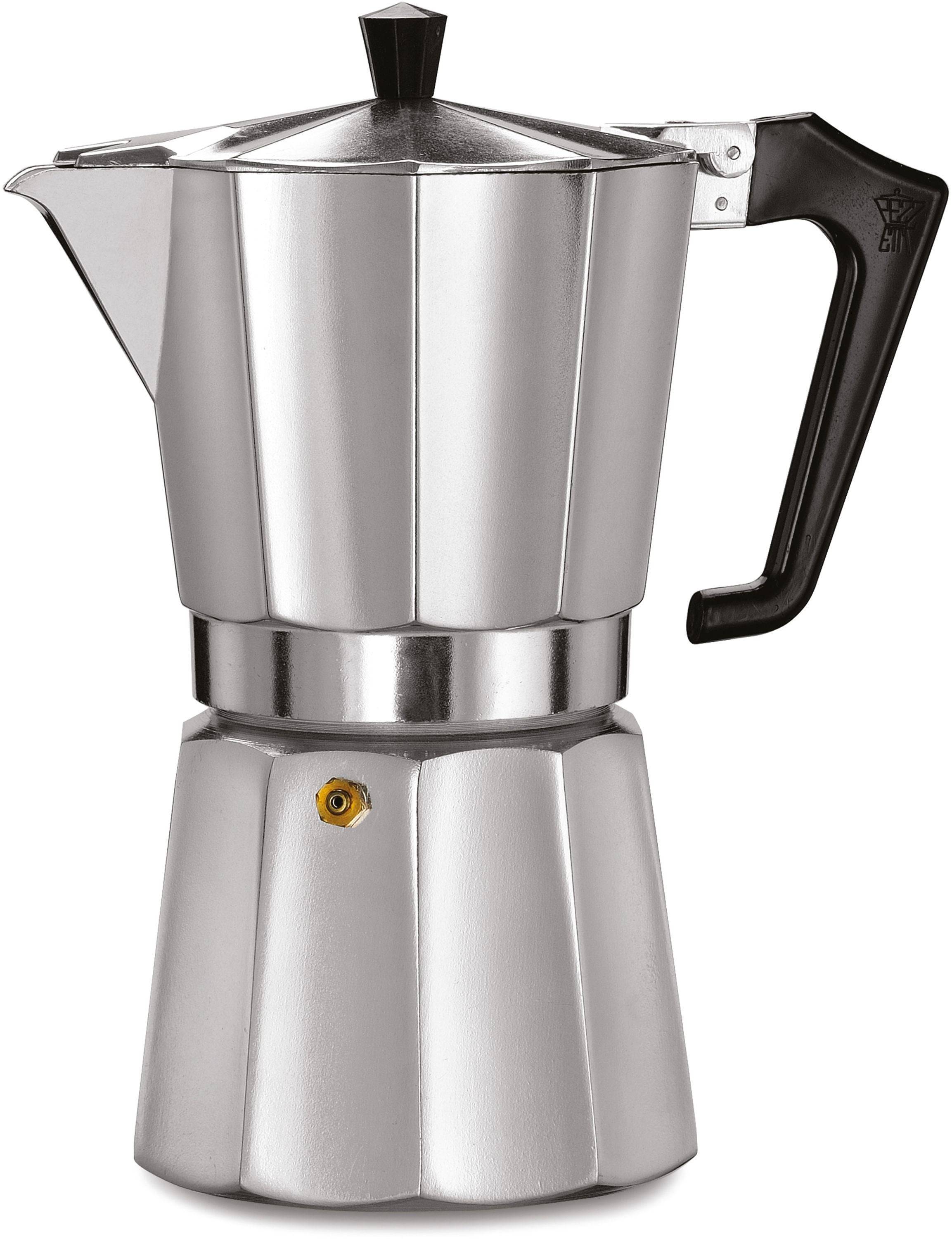 PEZZETTI Italiaanse Koffiemaker - ITALEXPRESS - Aluminium - 9 Kopjes - RVS-1