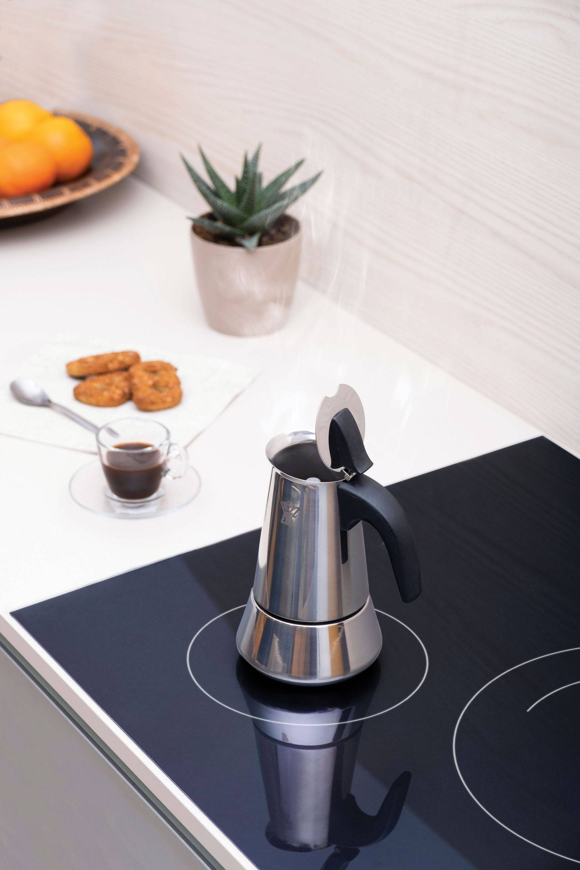 PEZZETTI Italiaanse Koffiemaker STEELEXPRESS RVS 10 kopjes Zilver-1