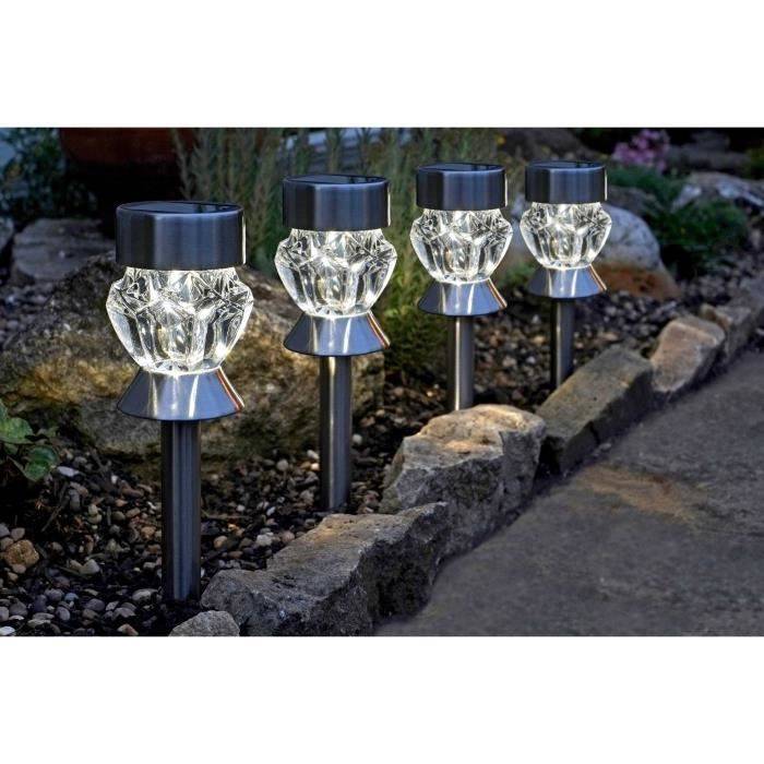 SMART GARDEN Verpakking van 4 Kristalglas Solar Lichten-0