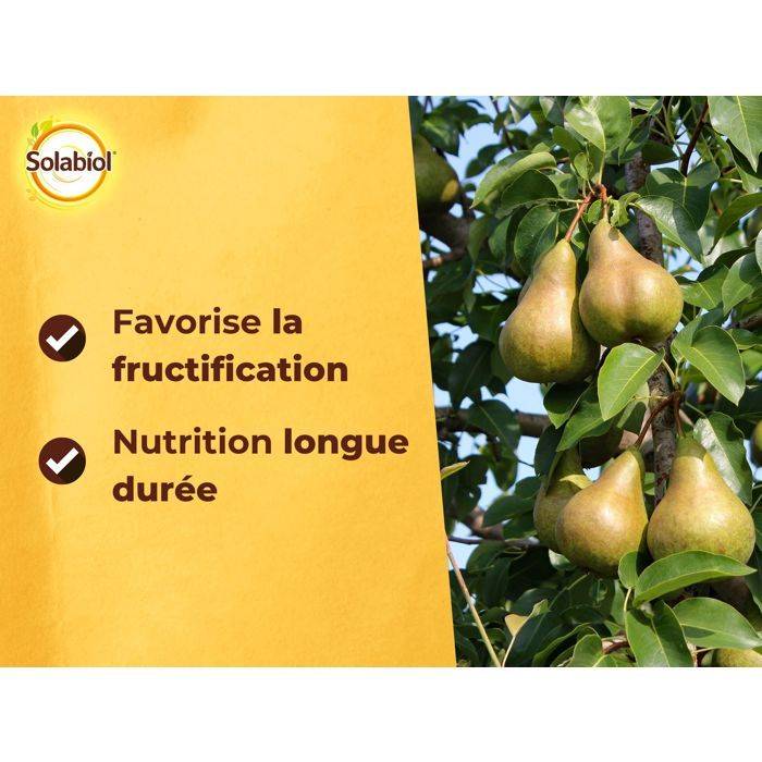 SOLABIOL Mest voor Fruitbomen - 1,5 kg - Groei Stimulator SOFRUY15-4