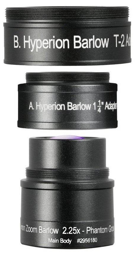 Baader Planetarium Hyperion Zoom Barlow 2.25X Lens-0