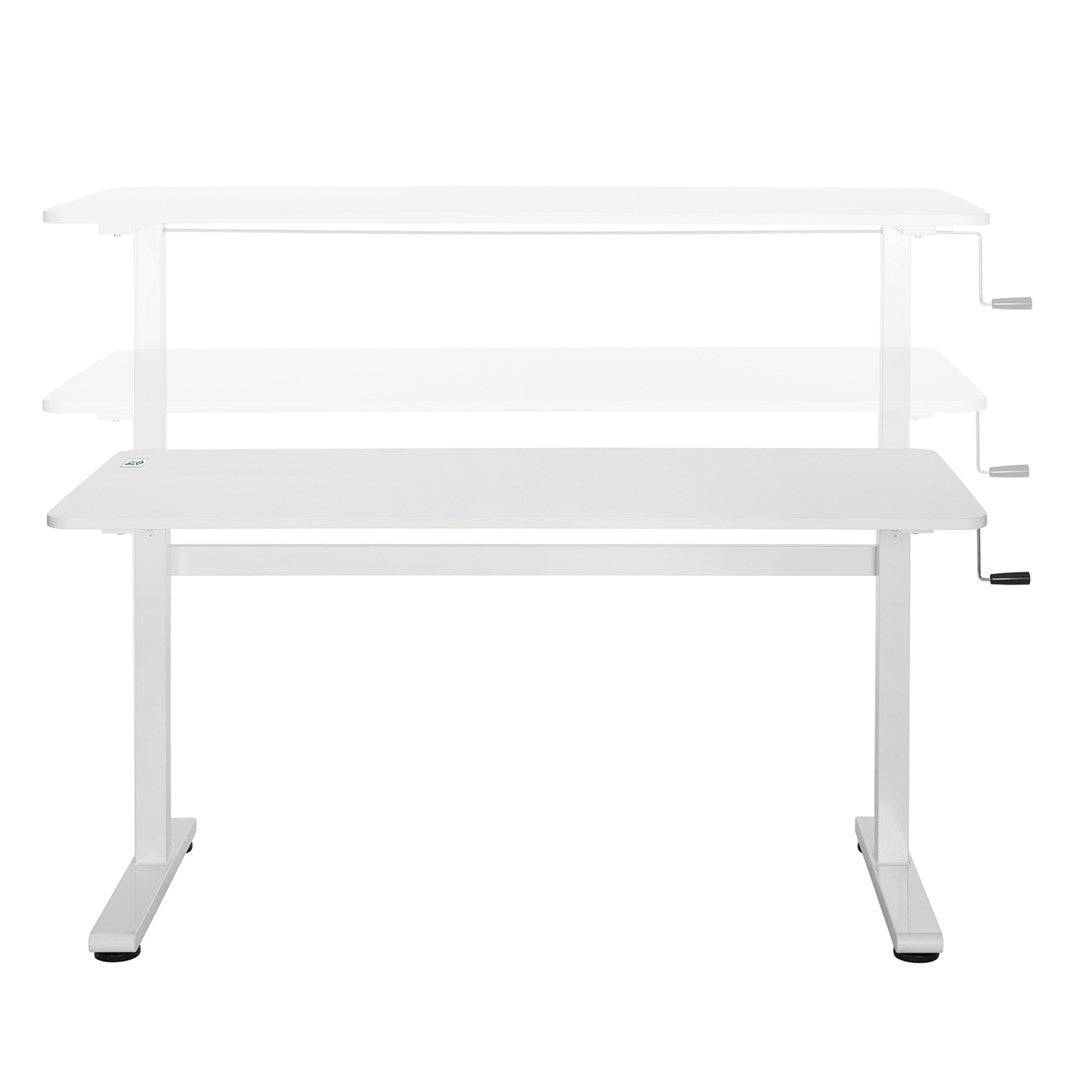 Ergo Office ER-401 W Hoogte Verstelbaar Bureau Wit-4