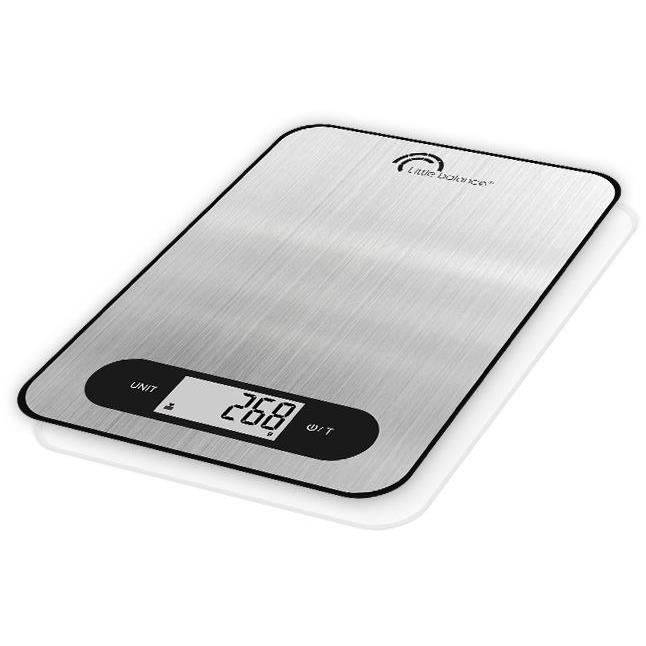 LITTLE BALANCE Keukenweegschaal Slim - RVS - Oplaadbaar via USB-0