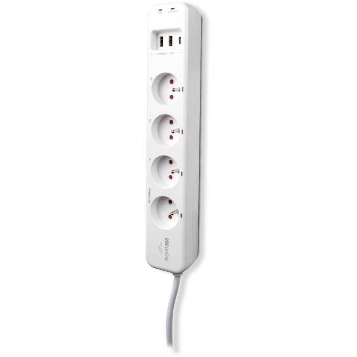 SCS SENTINEL Slimme Stekkerdoos - 4 Stopcontacten, 3 Afstandsbediend, 16A, 3600W-1