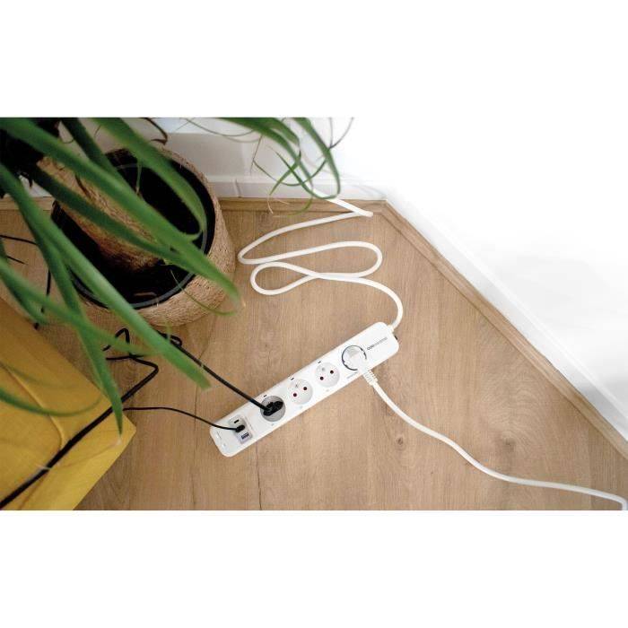 SCS SENTINEL Slimme Stekkerdoos - 4 Stopcontacten, 3 Afstandsbediend, 16A, 3600W-3