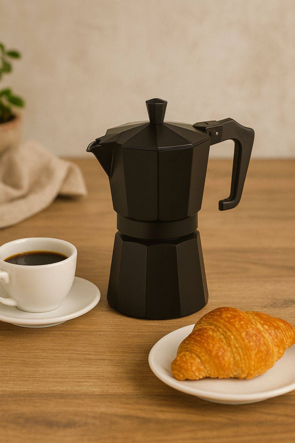 PEZZETTI Italiaanse Koffiemaker ITALEXPRESS Aluminium 3 kopjes Zwart-0