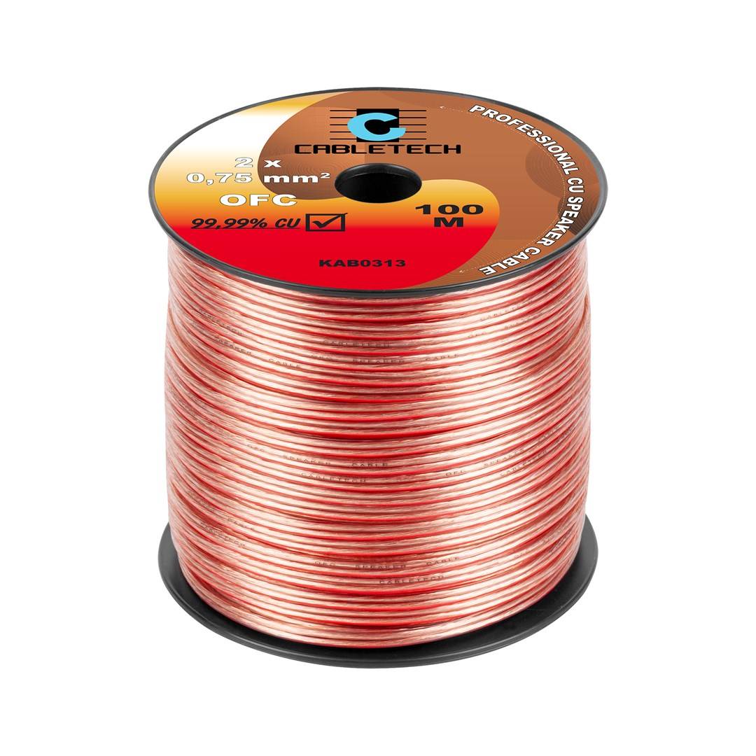 CABLETECH Luidsprekerkabel OFC 0,75 mm 2205 g KAB0313-0