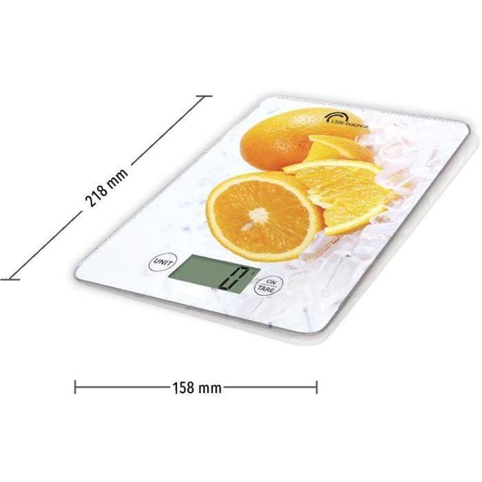 Keukenweegschaal Slim - Oranje - 5 kg/ 1 g-3