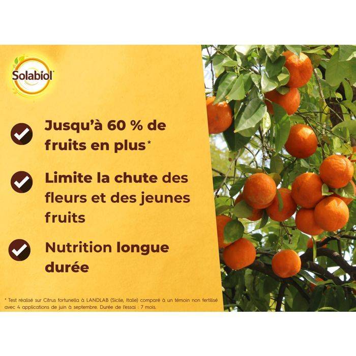 SOLABIOL Mest voor Citrus - 1,5 kg - Bevordert Vruchtvorming-4