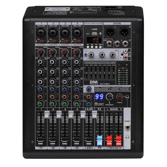 HLC 4 MK2 Analoge Mixer USB MP3 Bluetooth Phantom DSP Processor-0