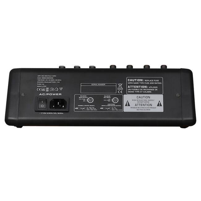 HLC 4 MK2 Analoge Mixer USB MP3 Bluetooth Phantom DSP Processor-1