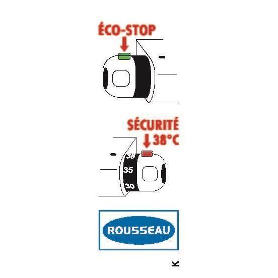 ROUSSEAU Volga 2 Thermostatische Douchmengkraan - Chroom - Ecostop-1