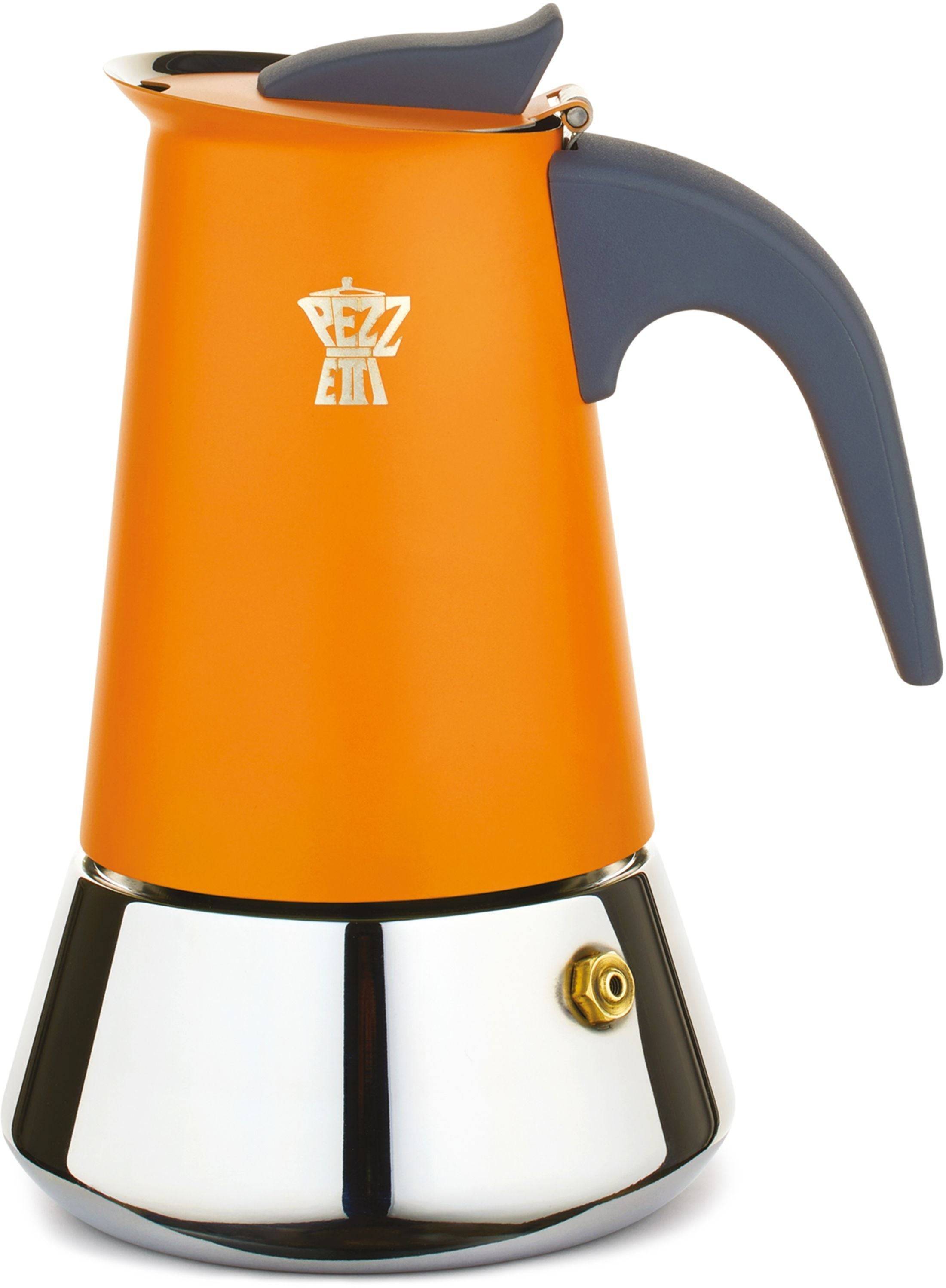 Pezzetti Koffiezetter - STEELEXPRESS - 2 Kopjes - 85 ml - Oranje-0