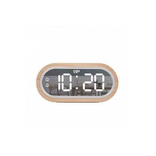 CGV Alarmklok - ACUNA - Massief Houten Frame - Model 13068-0