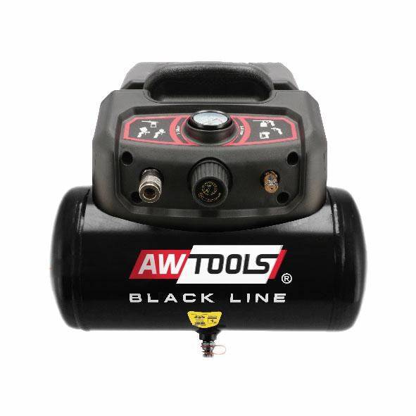 AWTOOLS Compressor AC6 6 L 1,5PK Zwarte Lijn-0