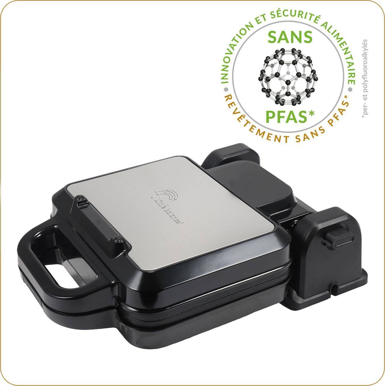 LITTLE BALANCE Wafelmaker - Flip Wafels - 1200W - 22 x 18 cm 22x18cm-0