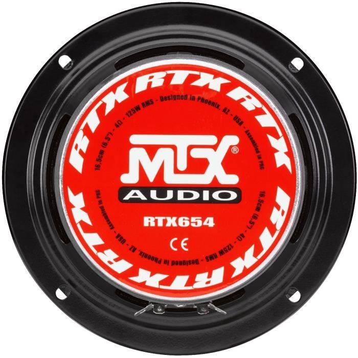 MTX RTX654 Middenbereik Speaker, 16,5 cm, 125W RMS, Los Verkrijgbaar-3