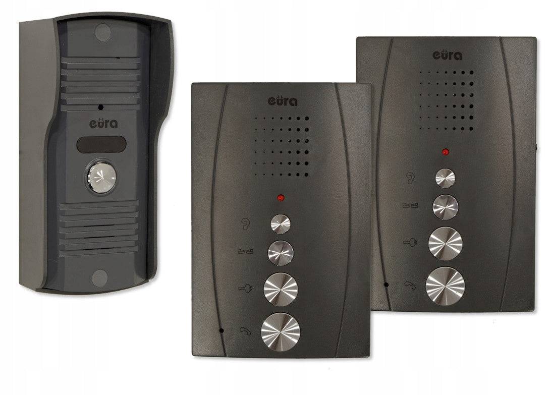 INTERCOM 'EURA' ADP-51A3 'DIFESA' - 1-Familie 2 Uniphones Intercom Grafiet 1-family-0