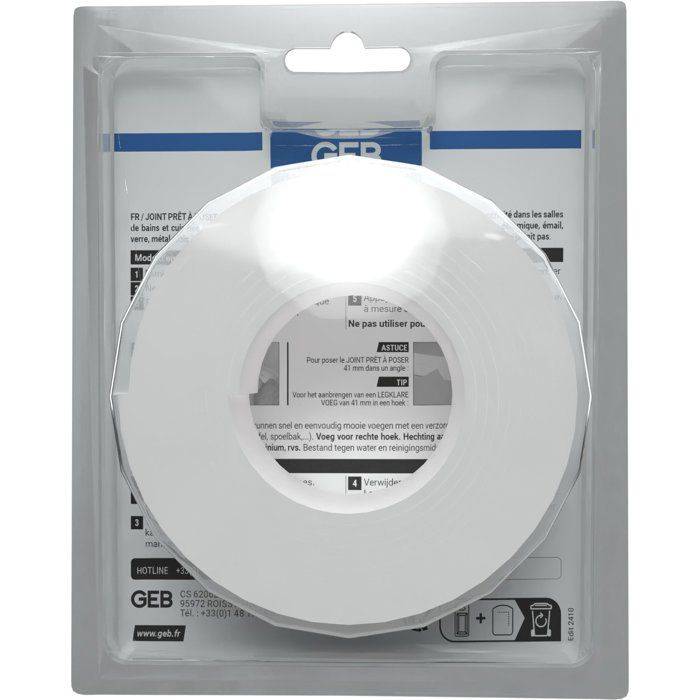 GEB Kant-en-klare Voegen - Breedte 41 mm x 3,35 m - Wit-2