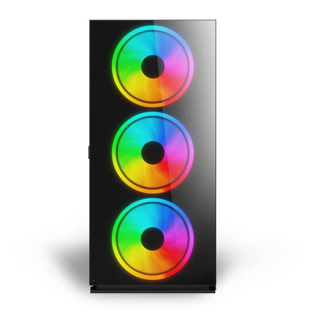 SAVIO PC Behuizing Prime X1 ARGB Glas Zwart-0