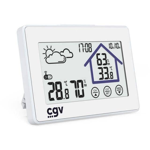 CGV Draadloos Weerstation - MY METEO-1BM - Touch Control - Klok en Kalender-0