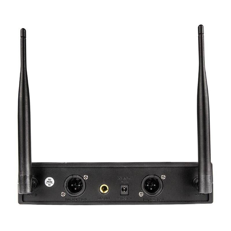 DVS2 Draadloos Microfoonsysteem 2x Handheldzender + Basis UHF 560-590 MHz-3