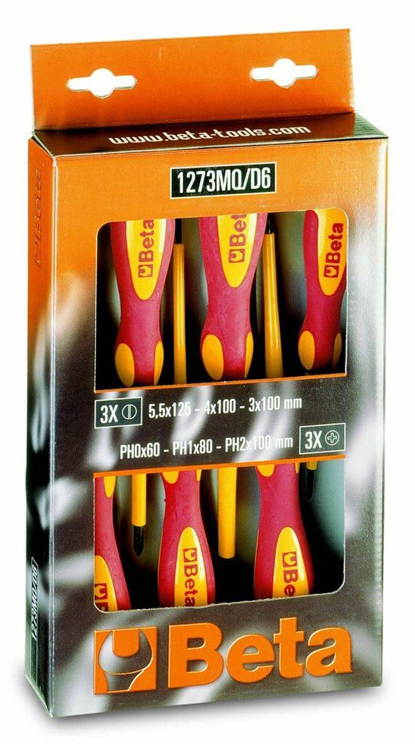 Beta Geïsoleerde Schroevendraaierset tot 1000 V - Model 1273MQ-D6-0