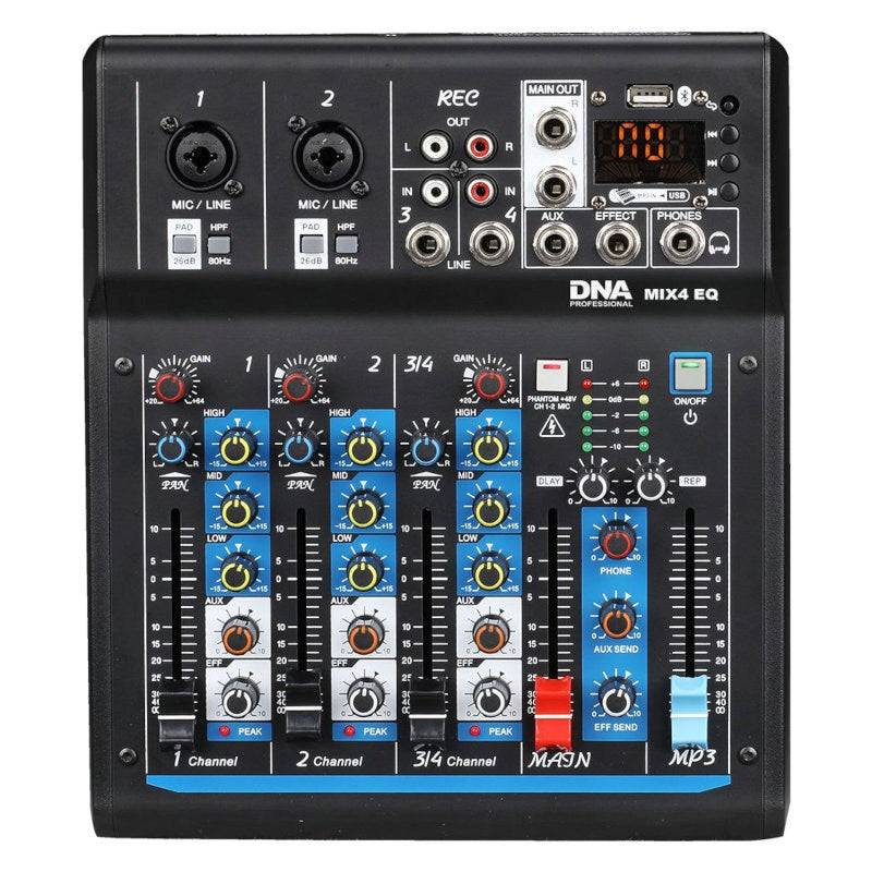 DNA PROFESSIONAL Analoge Geluidsmixer met USB en Bluetooth 5907780141105-0