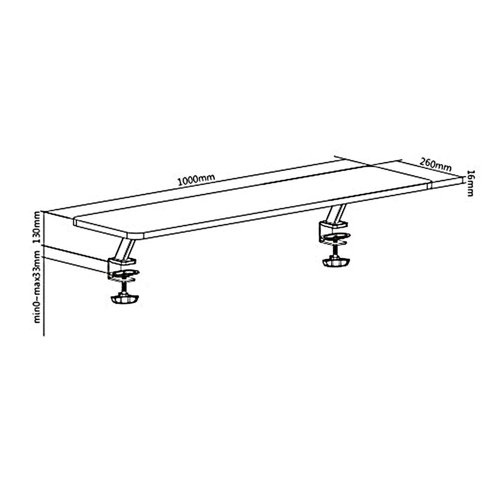 ergo office CEN-70213 Monitor Plank 13"-32" max 20 kg-0