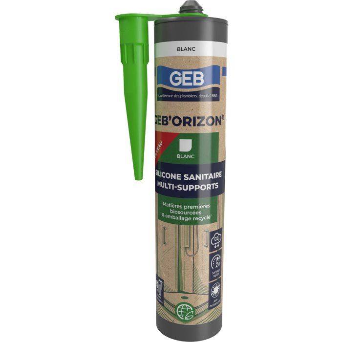 GEB'ORIZON Multi-ondersteunend Sanitair Silicoon - Wit - 310 ml-0